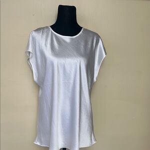 Express White satin blouse.  New never worn.